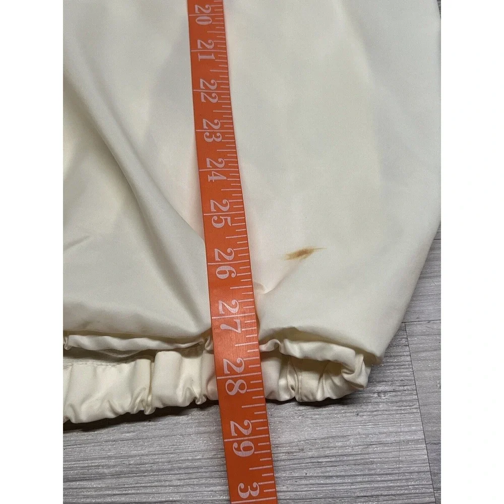 Vintage Windbreaker Coach Jacket XL Lined Baggy White Boxy Cropped Oversized 60s